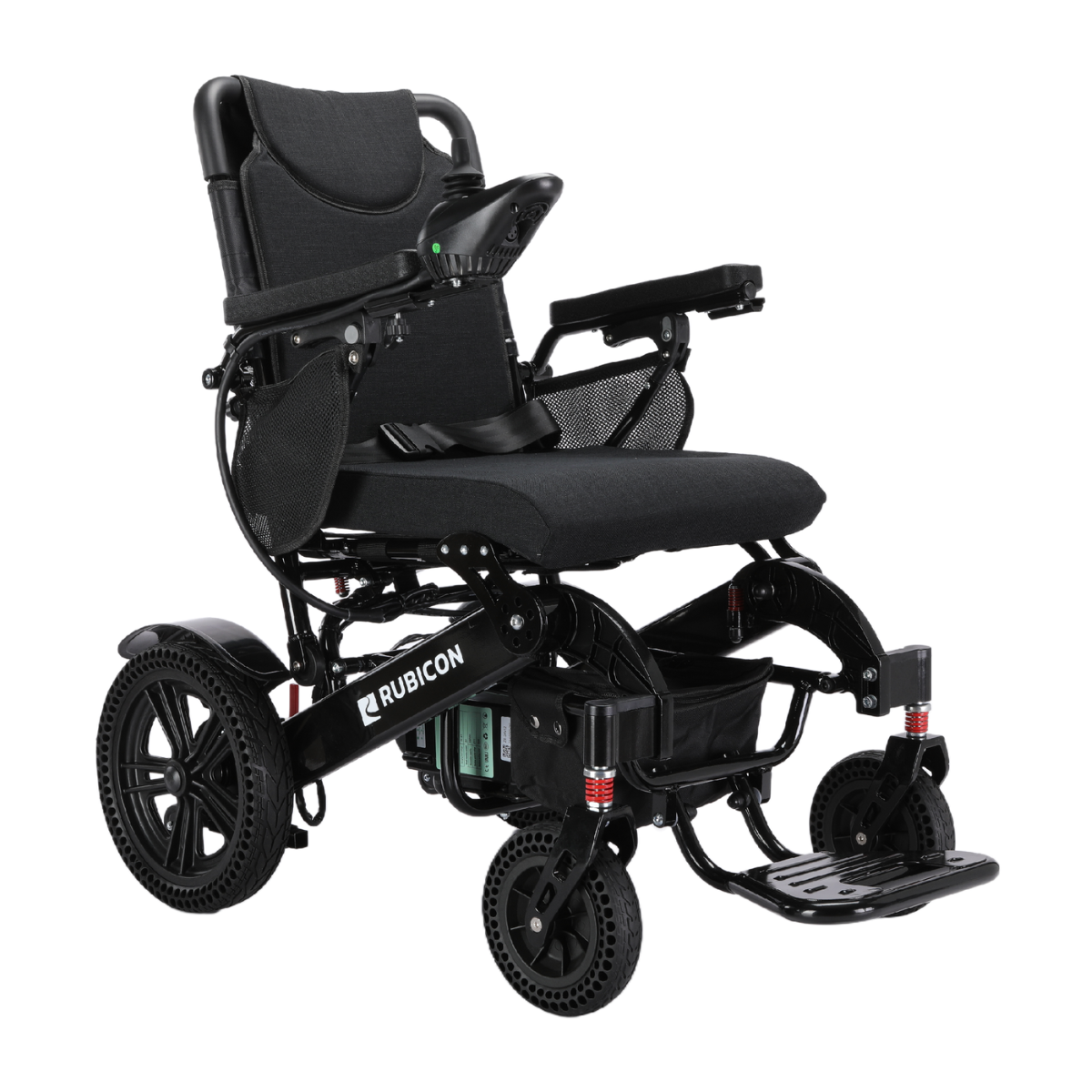 Rubicon BC-EA5516 - Premium Long Range Electric Power Wheelchair with 12-Mile Range | All-Terrain, Lightweight, Foldable & 500W Dual Motors