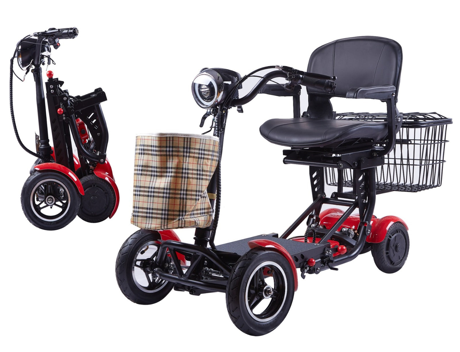 Rubicon FX03 - All Terrain, 4-Wheel, Foldable Mobility Scooter for Seniors | 3-Speed, 25-Mile Range | Portable & Lightweight Disability Scooter