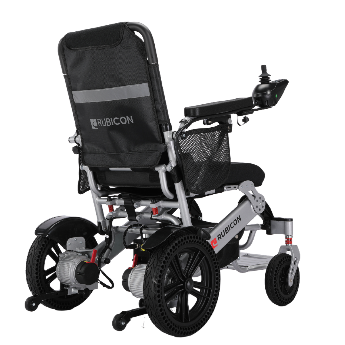 Rubicon BC-EA5516 - Premium Long Range Electric Power Wheelchair with 12-Mile Range | All-Terrain, Lightweight, Foldable & 500W Dual Motors