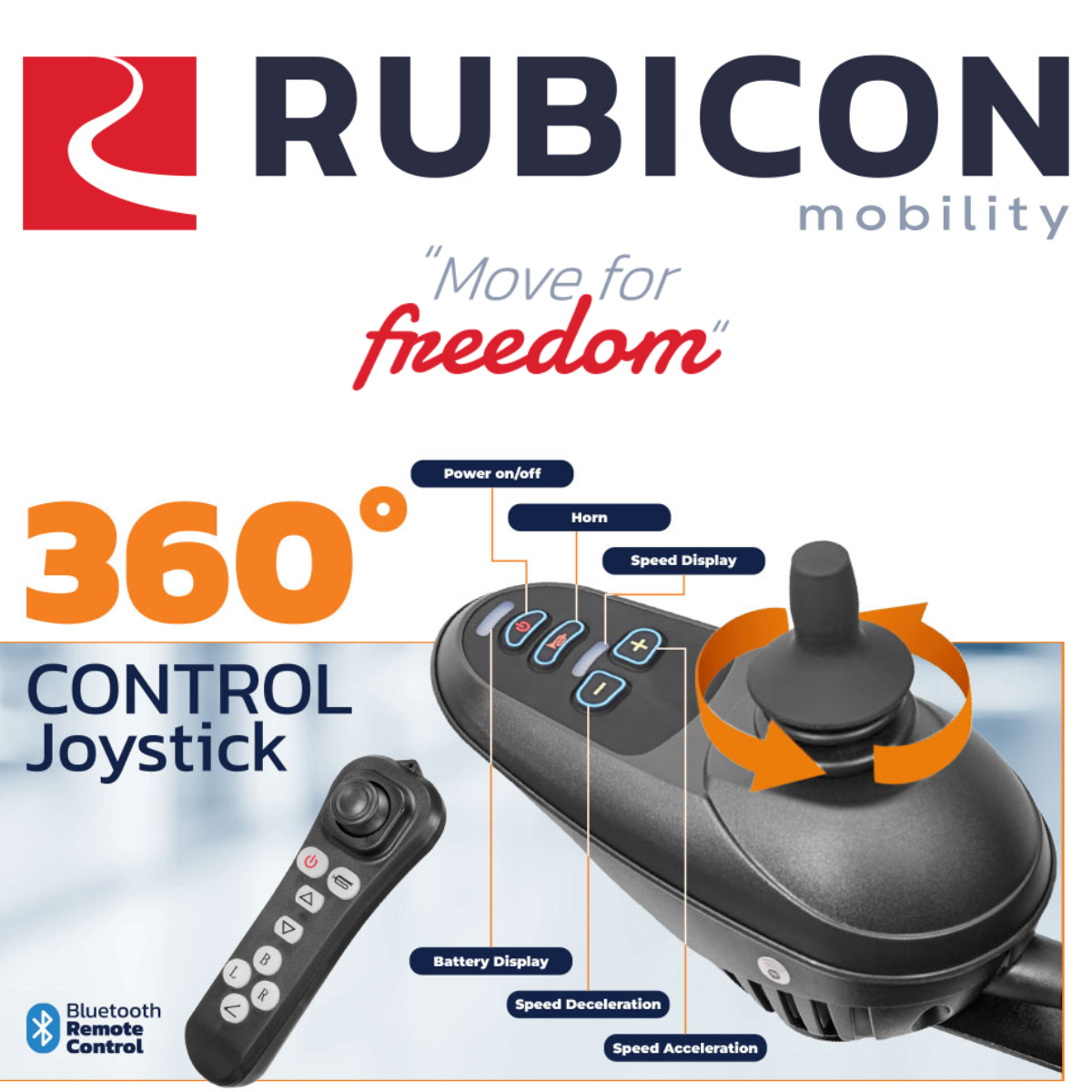 Rubicon DX14 - Premium Longest Range Electric Power Wheelchair with 20-Mile Range | All-Terrain, Lightweight, Foldable & 600W Dual Motors