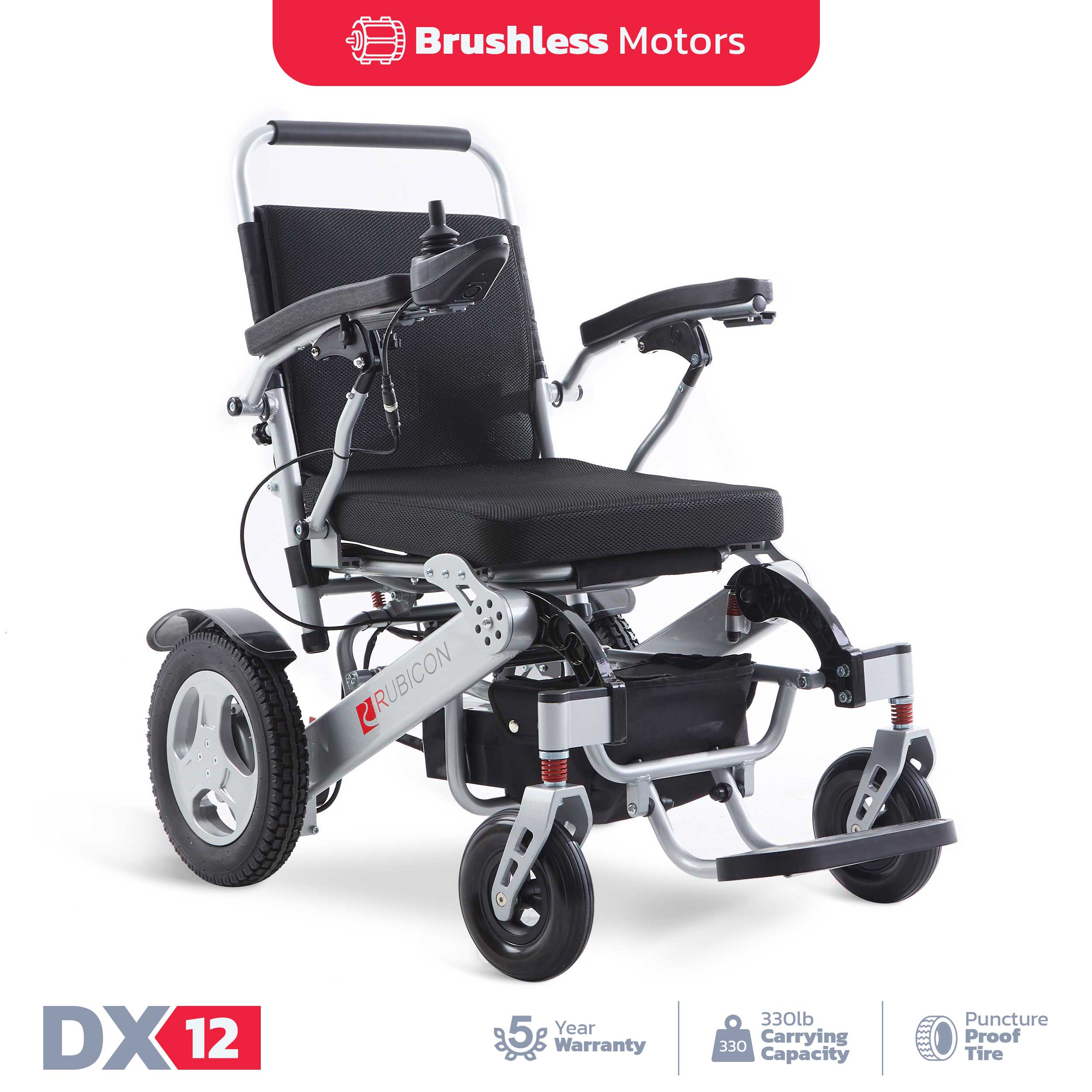 Rubicon DX12 - Brushless Motors Premium Electric Wheelchair