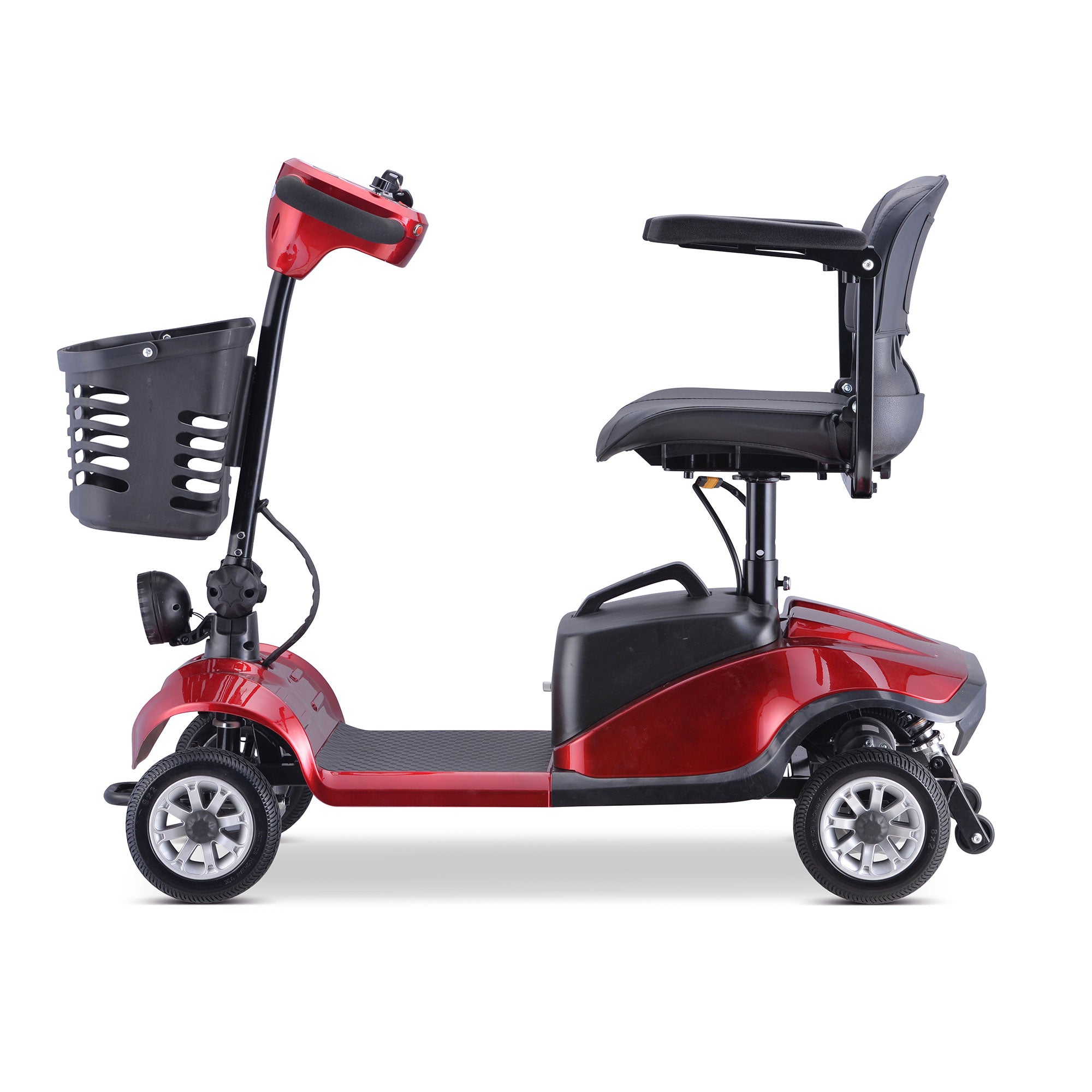 Rubicon FX01 - All Terrain & Heavy Duty 4-Wheel Mobility Scooter with Basket & Extra-Wide Seat for Seniors | Foldable, Lightweight, 12-Mile Range