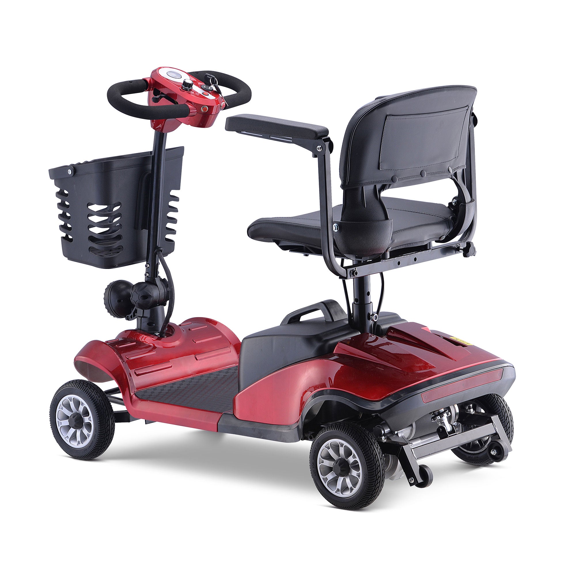 Rubicon FX01 - All Terrain & Heavy Duty 4-Wheel Mobility Scooter with Basket & Extra-Wide Seat for Seniors | Foldable, Lightweight, 12-Mile Range