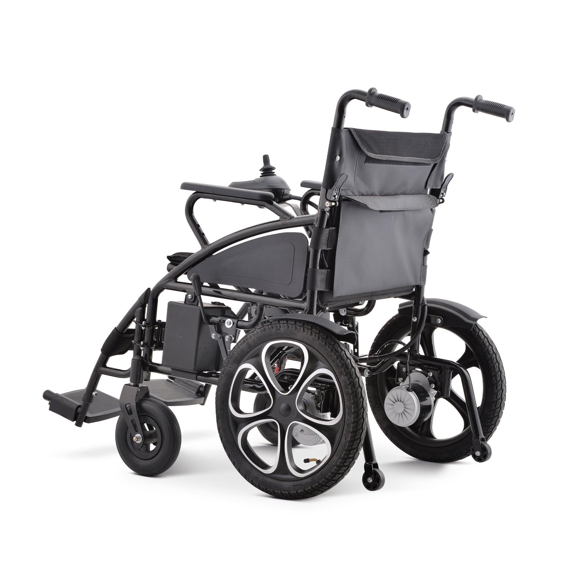 Rubicon DX01 - Affordable All-Terrain Powerful Motorized Electric Wheelchair with 13-Mile Range | Foldable, Lightweight, Portable & Low-Priced