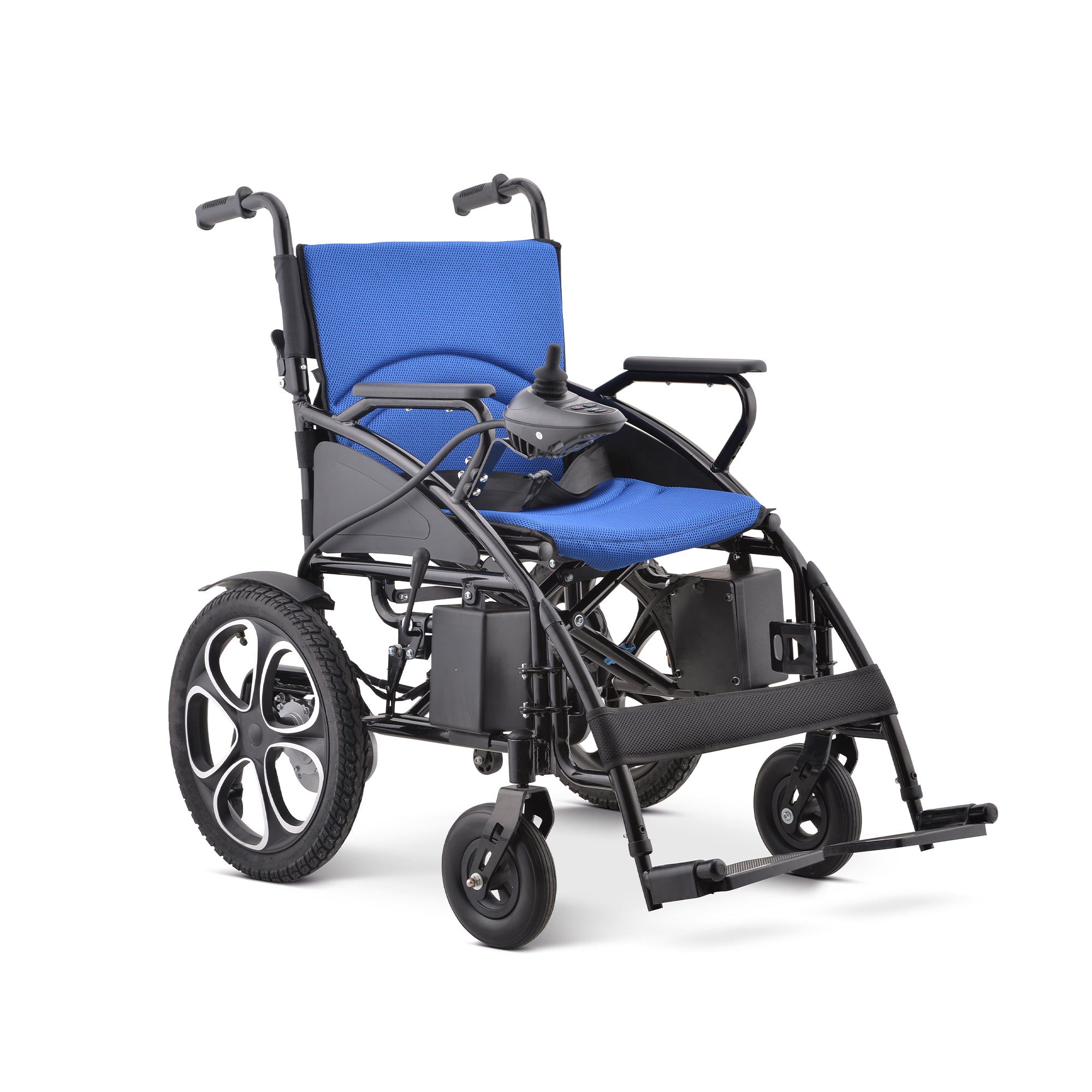 Rubicon DX01 - Affordable All-Terrain Powerful Motorized Electric Wheelchair with 13-Mile Range | Foldable, Lightweight, Portable & Low-Priced