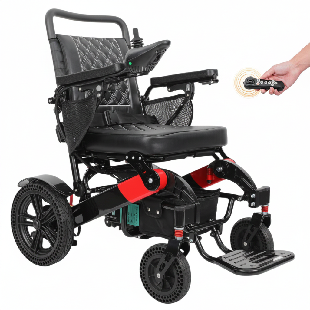 Rubicon DX14 - Premium Longest Range Electric Power Wheelchair with 20-Mile Range | All-Terrain, Lightweight, Foldable & 600W Dual Motors