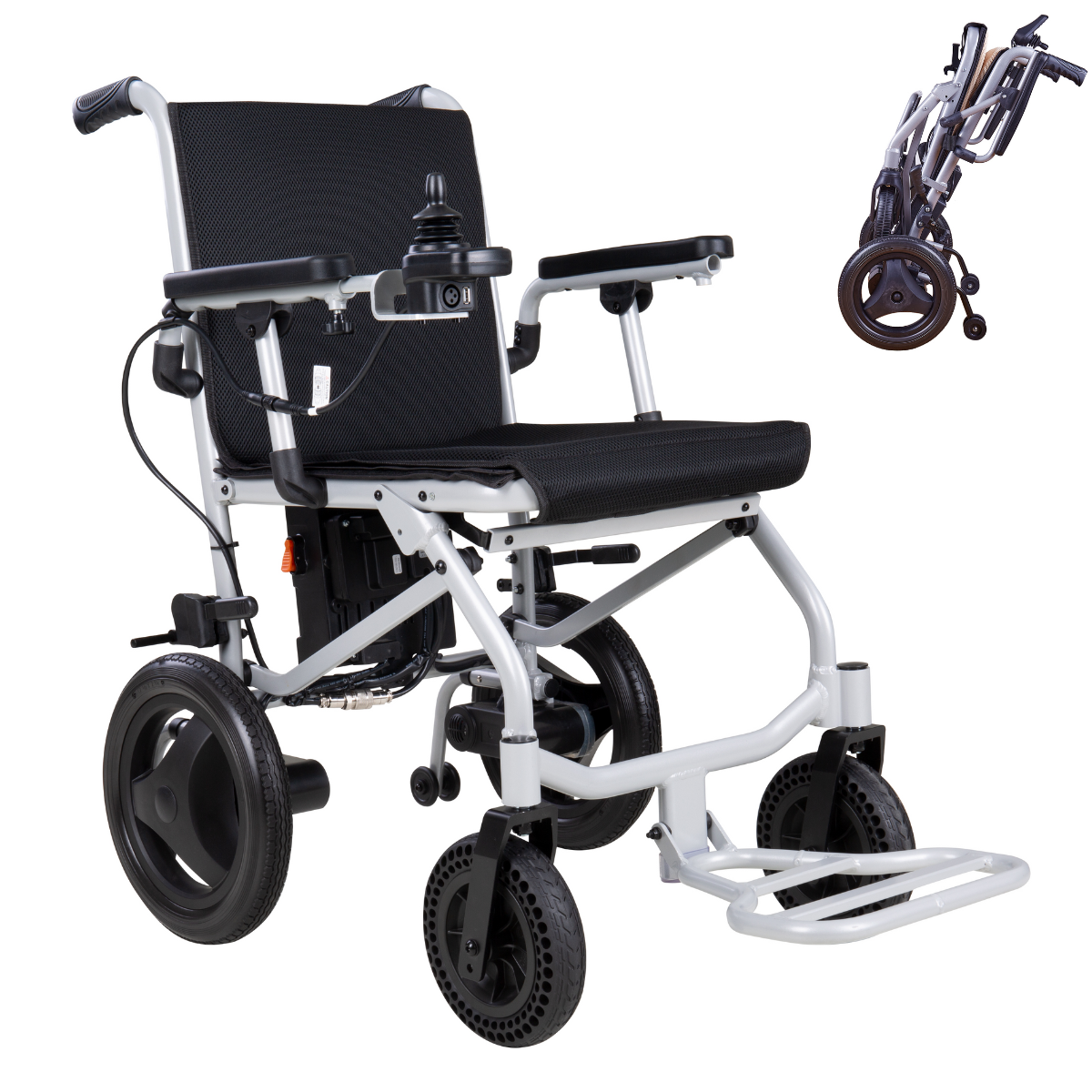 Rubicon DX04 - World's Lightest Electric Power Wheelchair: Foldable, Compact & Lightweight Motorized Wheelchair for Easy Travel & Mobility