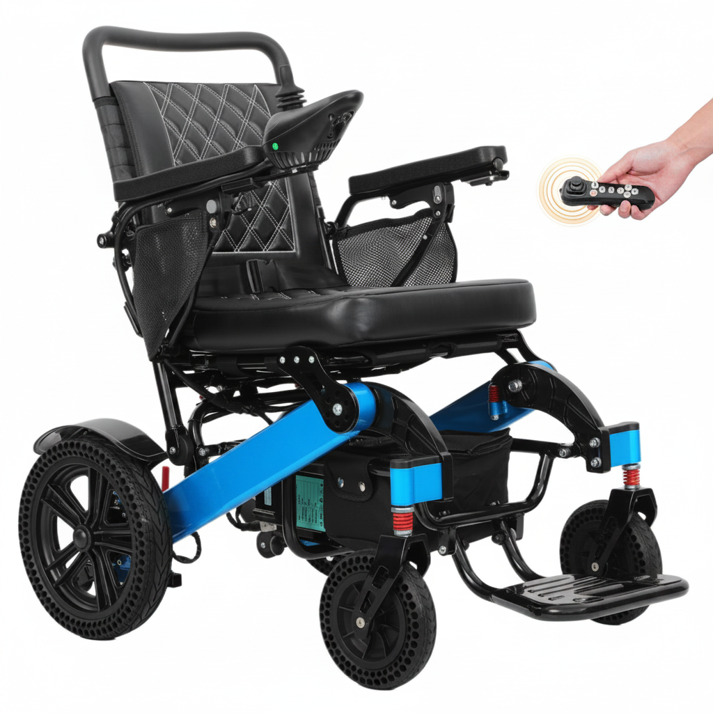 Rubicon DX14 - Premium Longest Range Electric Power Wheelchair with 20-Mile Range | All-Terrain, Lightweight, Foldable & 600W Dual Motors