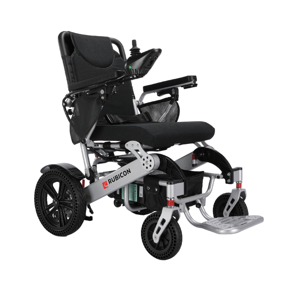 Rubicon BC-EA5516 /DX10 - Premium Long Range Electric Power Wheelchair with 12-Mile Range | All-Terrain, Lightweight, Foldable & 500W Dual Motors