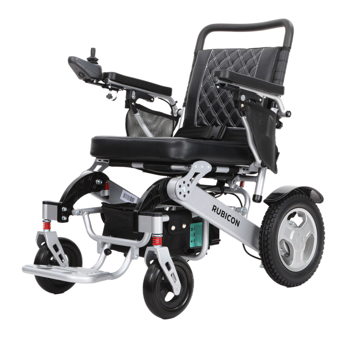 Rubicon DX12 - Deluxe Premium Electric Power Wheelchair with Dual 300W Brushless Motors & 20-Mile Range | All-Terrain, Lightweight, Foldable