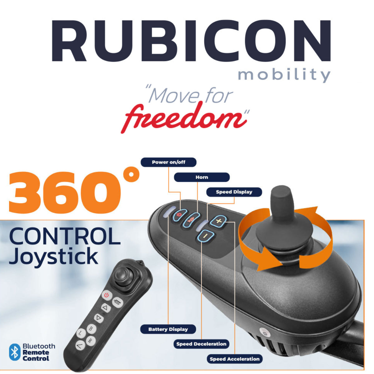 Rubicon DX17 - Automatic Fold-Unfold Electric Power Wheelchair: Lightw