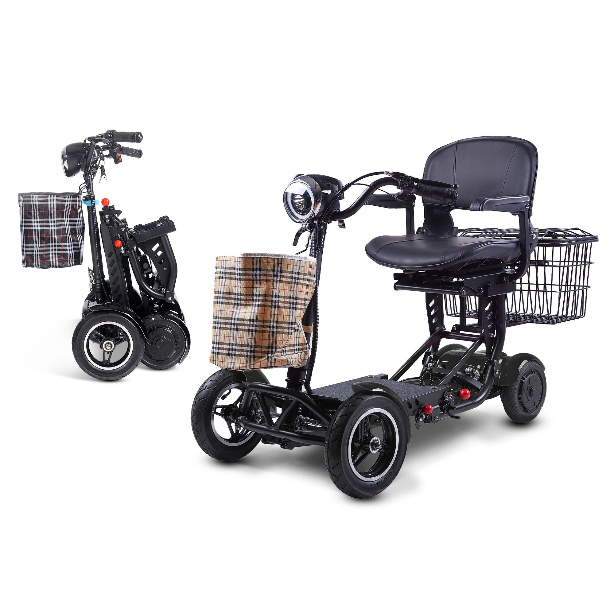 Rubicon FX03 - All Terrain, 4-Wheel, Foldable Mobility Scooter for Seniors | 3-Speed, 25-Mile Range | Portable & Lightweight Disability Scooter