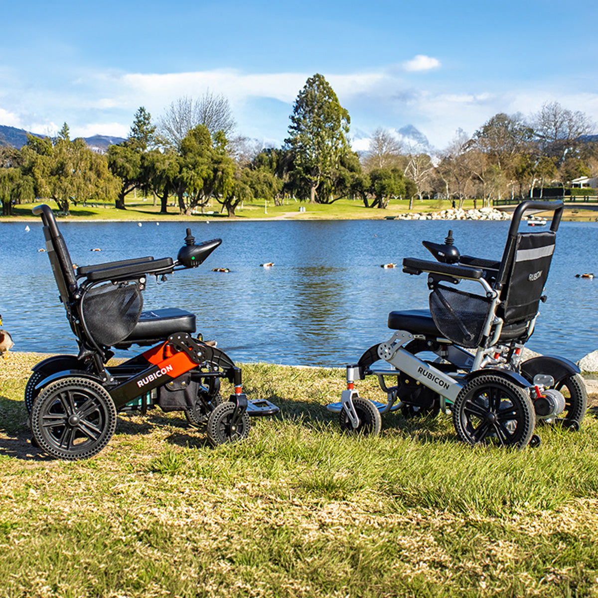 Rubicon DX14 - Premium Longest Range Electric Power Wheelchair with 25-Mile Range | All-Terrain, Lightweight, Foldable & 600W Dual Motors