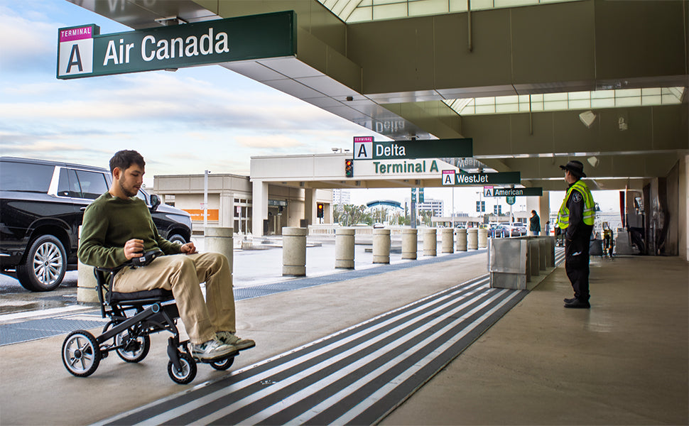 SONIX DX05 Lightest Folding Electric Wheelchair , 30 lbs Without Battery, Flip-Up Armrests, Up to 12-Mile Range, 220 lb Capacity