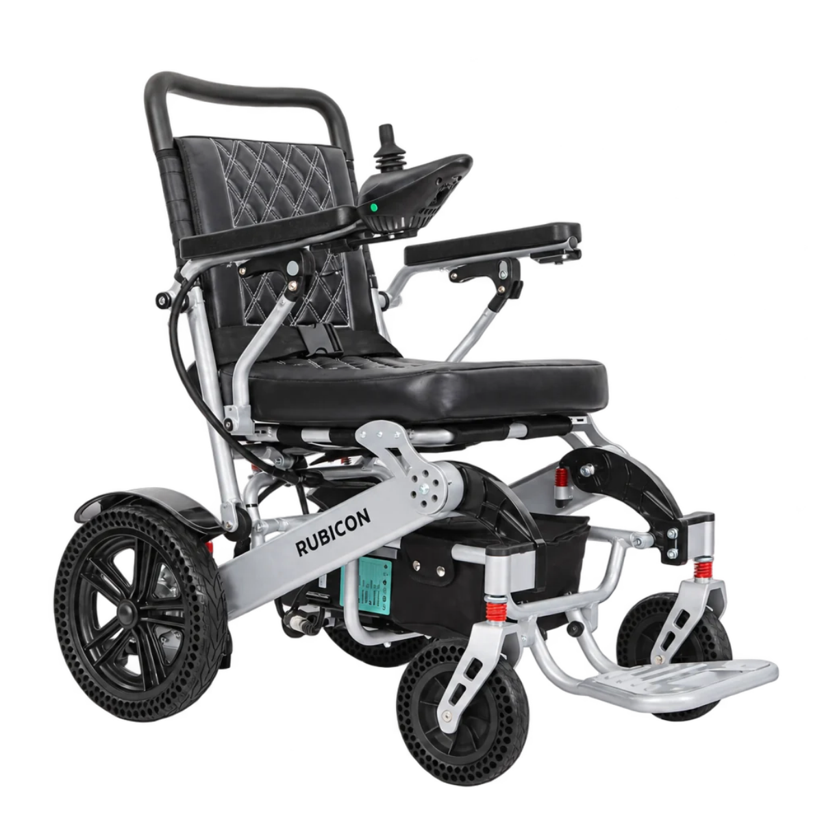 Rubicon DX08 - Extra Durable, Heavy-Duty All-Terrain Electric Power Wheelchair | Long-Range, Foldable, Lightweight with Dual Motors & Joystick