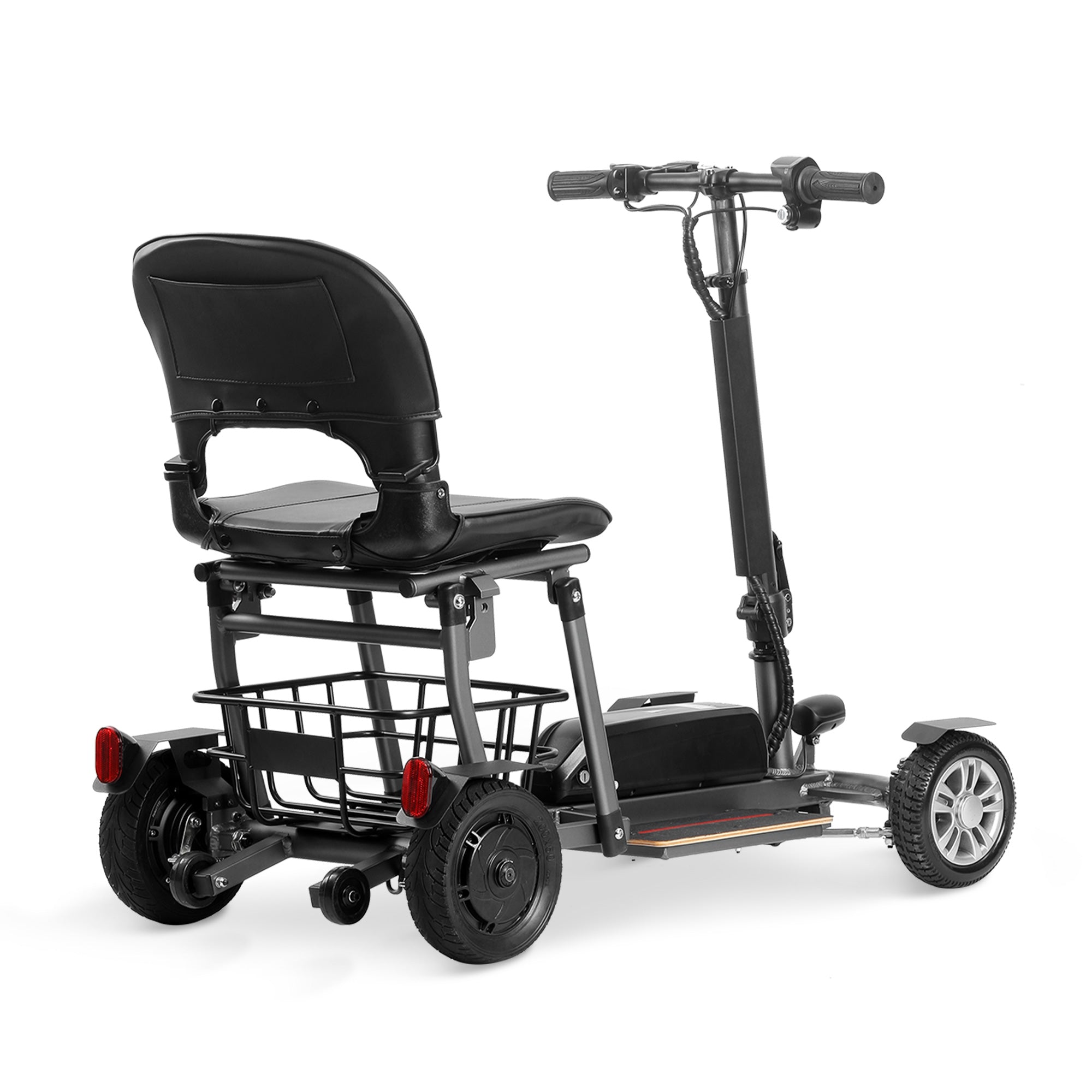 Rubicon FX04 - Lightweight, Foldable & Compact Portable 4-Wheel Mobility Scooter for Seniors & Disabled Adults | 15-Mile Range, Adjustable Speed