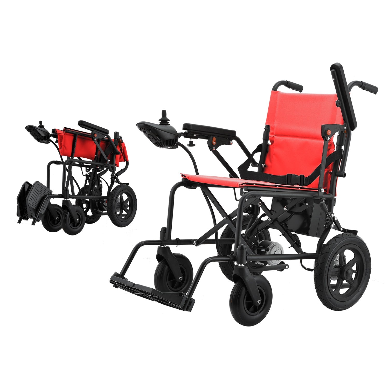 Rubicon DX02 - Affordable, Lightweight & Powerful Electric Wheelchair with Dual Motors & 12-Mile Range | Foldable, Airline-Approved for Travel